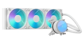 Fractal Design Radius 360 RGB biela / Vodné chladenie CPU / 360 mm / RGB / Intel + AMD (FD-W-RA1-3603)