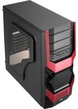 AeroCool Cyclops červená / PC skriňa / ATX / Bez zdroja (EN55156)