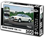 RETRO-AUTA Puzzle č. 75 Škoda Rapid 136 (1988)