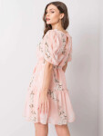 Dámske kvetinové šaty LK SK 508129.06X Púdrovo ružová - Lakerta 38 světle růžová