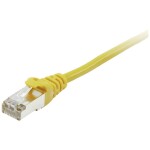 Equip 605566 RJ45 sieťové káble, prepojovacie káble CAT 6 S/FTP 10.00 m žltá pozlátené kontakty 1 ks; 605566