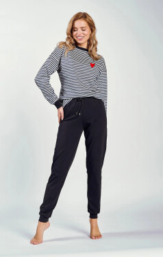 Taro Trudy 3219 l/r S-XL Z24/25 dámske pyžamo tmavě modré pruhy M