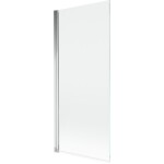 MEXEN - MIST vaňová zástena 80x150 cm 6mm 1-s, chróm, číra 8A9-080-001-01-00