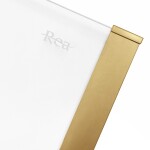 REA/S - Sprchovací kút SOLAR - zlatý Brush 100x80 So sprchovou vaničkou Savoy KPL-96020