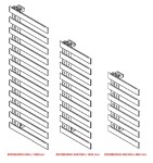 HOPA - Kúpeľňový radiátor EDINBURGH biela farba - Farba radiátora - Biela, Rozmer radiátora - 500 × 1380 mm, výkon 543 W, Typ pripojenia - Spodný 50 mm RADEDI501435