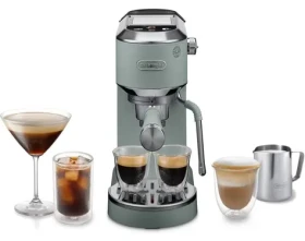 DeLonghi Dedica Duo EC890.GR svetlo zelená / Pákový kávovar / 1450 W / 15 bar / Cold Brew (0132106345)