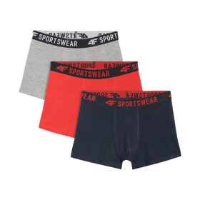 Chlapčenské boxerky 4F M061 3ks viacfarebné 4FJWAW25UBXSM061 90S 134-140cm