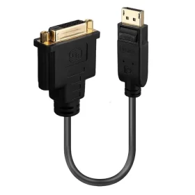 Lindy DisplayPort na DVI-D čierna / Adaptér / 0,15 m / 1920×1200 / 60 Hz (41004)