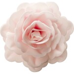 Jedlý cukrový obří květ růže biely ružový z jedlého papiera 12,5 cm - Dekora - Dekora