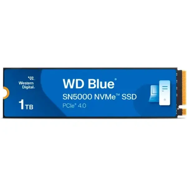 WD Blue SN5000 M.2 PCIe NVMe 1TB / M.2 SSD 2280 / PCIe Gen4 x4 / R: 5150MBps / W: 4900MBps / 5y (WDS100T4B0E)