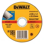 DeWalt DT42340Z / Rezný kotúč na nerezovú oceľ / Priemer 125 x 22.23 mm / Šírka rezu 1.2 mm (DT42340Z)