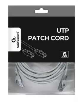 Patch kábel Cat6 UTP 7,5 m šedý / Patch kábel / U/UTP / čistá meď / RJ45-RJ45 (PP6U-CU-7.5M)