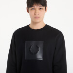 Mikina FRED PERRY Box Graphic Sweatshirt Black/ Anchorgrey L