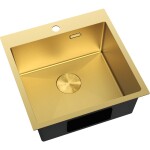 MEXEN - Solix oceľový drez 1-bowl 500 x 500 mm, zlatá HC 6407501000-55HC