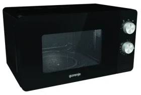 Gorenje MO20E1B čierna / Mikrovlnná rúra / 800 W / 20 l / bez displeja (MO20E1B)
