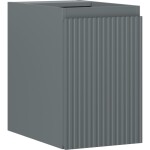 MEXEN/S - Rivel kúpeľňová skrinka pod umývadlo 30, 1 dvierka, reliéf, grafit mat 91A21-03047-1-BF66
