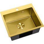 MEXEN - Solix oceľový drez 1-bowl 500 x 450 mm, zlatá HC 6402501000-55HC