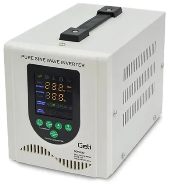 Solarmi Geti GEP500LF 800VA UPS / záložný zdroj / 800VA / 500W / 2 zásuvky (GEP500LF)