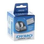 Dymo papierové štítky 89mm x 28mm 2x130 ks / biele / adresné (99010-D)