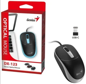 Genius DX-123 čierno-šedá / drôtová / 1200 dpi / USB-C (31010033407)