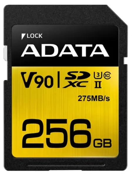 ADATA SDXC 256GB / UHS-II / U3 / R: 275MBs / W: 155MBs / vhodné pre 4K (ASDX256GUII3CL10-C)