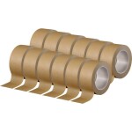 TOOLCRAFT 2xTO-10194390 baliace lepiaca páska hnedá (d x š) 50 m x 50 mm 12 ks; 2xTO-10194390