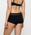 Triumph - LOVELY MICRO: Krátké boxerky s květinovou krajkou Triumph BLACK XL