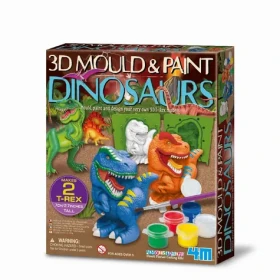 4M Výroba a maľovanie - 3D dinosaury