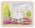 GOKI Drevené puzzle Ovečka