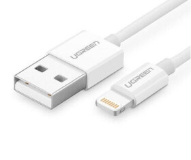 Ugreen Kábel USB-A (M) - Lightning (M) 1m biela (6957303827282)