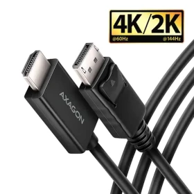 Axagon RVD-HI20C2, DisplayPort - HDMI 2.0b redukcia / kábel 1.8m, 4K/60Hz (RVD-HI20C2)
