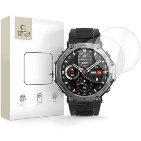 Tech-Protect Glass Fit+ Amazfit T-Rex 3 Pre 48mm číre / Ochranné sklo / Tvrdené / 2 ks