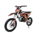 Mamido Detská benzínová motorka RamiGO ULTRA 66 125CC oranžová