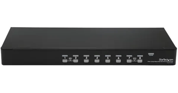 StarTech KVM switch 8 portov USB / KVM switch / 1U rack / 1920 x 1440 px / čierna (SV831DUSBUK)