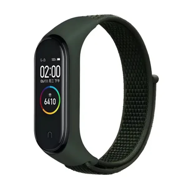Beline NylonLoop zelená / Remienok pre XIAOMI Mi Band 3/4/5/6/7 / nylonový