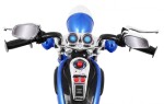 Mamido Detská elektrická motorka Chopper modrá