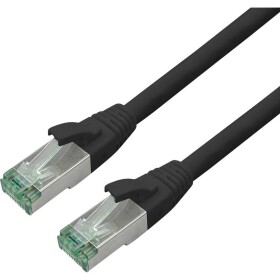Roline recycled material 21.45.3251 RJ45 sieťové káble, prepojovacie káble CAT 6A S/FTP 1.00 m čierna dvojžilový tienený, dvojžilový tienený, PVC plášť 1 ks; 21.45.3251