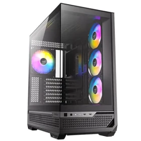 Antec C7 ARGB čierna / E-ATX / 2x USB-A / 1x USB-C / 3x 120mm ARGB + 1x 140mm ARGB / bez zdroja / priehľadná bočnica (0-761345-10135-6)