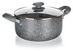 BANQUET Hrniec Granit / O 24 cm / v. 11 cm / nepriľnavý povrch (100001049048)