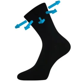 Ponožky LONKA Drbambik black 3 páry 39-42 119280