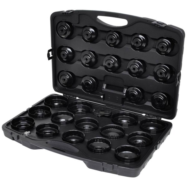 KS Tools 150.9350 Sada kľúčov na olejový filter 3/8&quot;, 30 ks; 150.9350