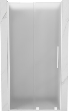 MEXEN/S - Velar L posuvné sprchové dvere 120, dekor, biela 871-120-003-31-20