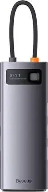 Baseus WKWG080213 StarJoy Dokovacia stanica / 3x USB 3.1 / HDMI / USB-C PD / RJ45 / microSD/SD (WKWG080213)