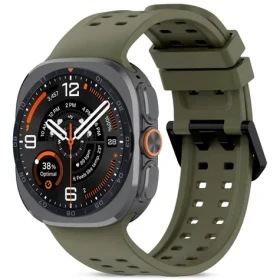 Tech-Protect Silicone Air olivová / Remienok pre Samsung Galaxy Watch Ultra / 47 mm / Silikón