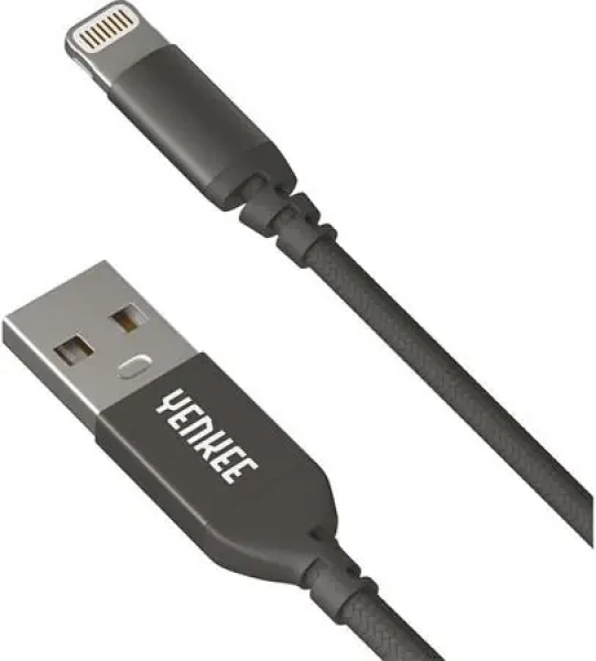 YENKEE YCU 612 USB 2.0 na Lightning kábel čierna / dĺžka 2m / 2.4A (8590669241767)