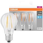 OSRAM HOMELIGHTING 4058075819535 LED En.trieda 2021 E (A - G) E27 klasická žiarovka 6.5 W = 60 W neutrálna biela (Ø x v) 60 mm x 60 mm 3 ks; 4058075819535