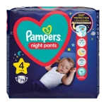 Pampers Night Pants 9-15 kg (25ks) / Plienkové nohavičky / Veľkosť 4 (9-15 kg) (8006540234709)