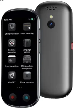 Ectaco Anobic AI Z9 hlasový prekladač / WiFi / Hotspot / Offline / 2000mAh / ChatGPT (ECTANBZ9G)