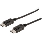 Digitus DisplayPort prepojovací kábel Konektor DisplayPort, Konektor DisplayPort 1.00 m čierna AK-340100-010-S Kábel DisplayPort; AK-340100-010-S