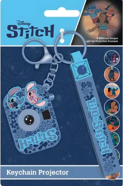 ALLTOYS Prívesok na kľúče Lilo Stitch s projektorom